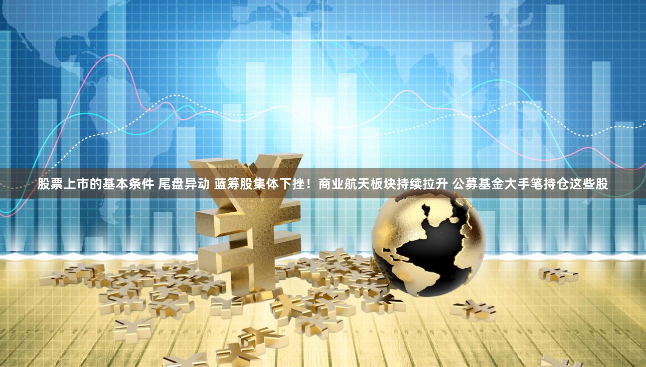 股票上市的基本条件 尾盘异动 蓝筹股集体下挫！商业航天板块持续拉升 公募基金大手笔持仓这些股