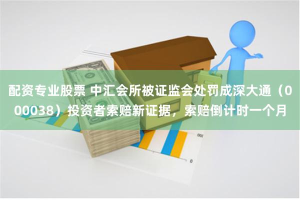 配资专业股票 中汇会所被证监会处罚成深大通（000038）投资者索赔新证据，索赔倒计时一个月