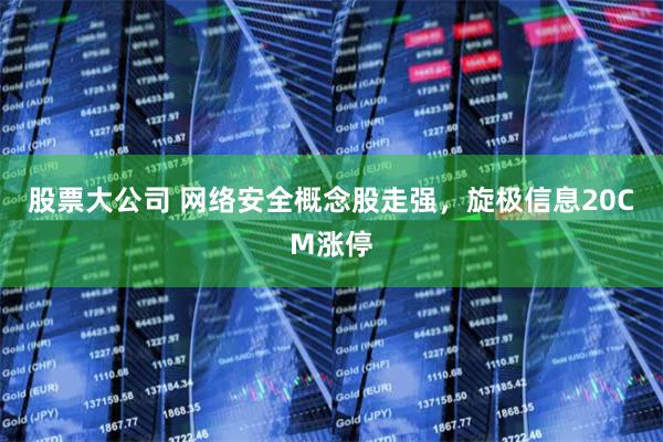 股票大公司 网络安全概念股走强，旋极信息20CM涨停