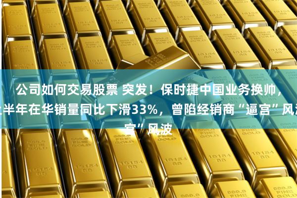 公司如何交易股票 突发！保时捷中国业务换帅，上半年在华销量同比下滑33%，曾陷经销商“逼宫”风波